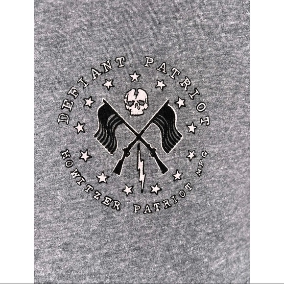 Howitzer Style Men's T-Shirt Defiant Sketch Military Grunt MFG - Picture 6 of 9